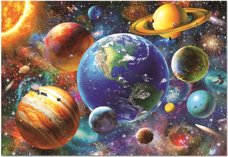 Puzzle Sunčev sustav 500 dijelova