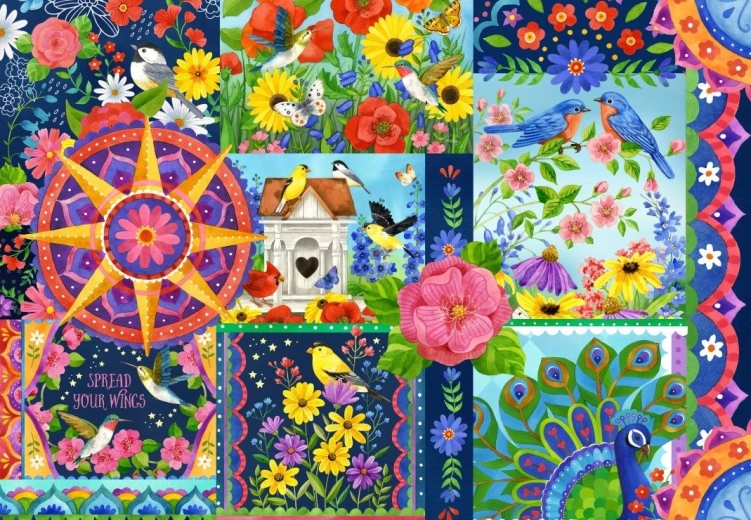 Puzzle Proljetne boje 1000 dijelova BLUEBIRD