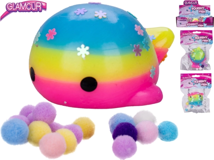Glamour rastezljiva ribica – senzorička igračka za stiskanje za djecu 3+