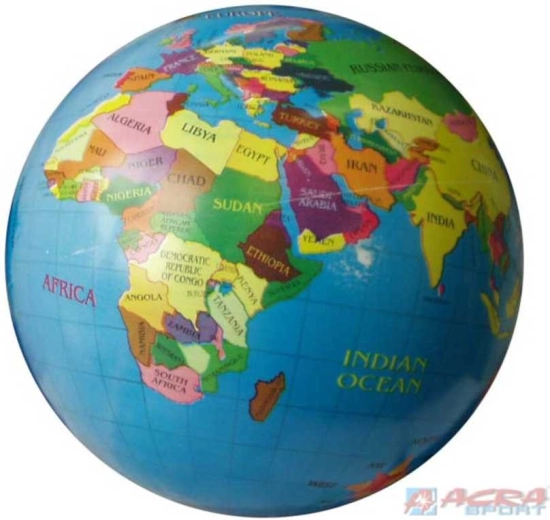 ACRA rubber globe ball 23 cm - 1 piece