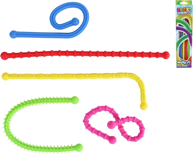 Flexi Spaghetti – bendable rods for crafting 25.5 cm (5 pcs)