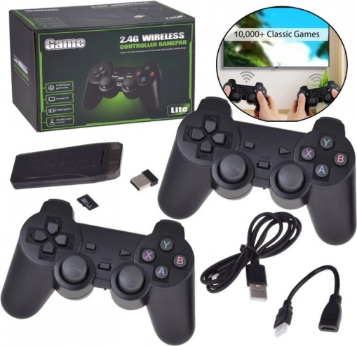 Retro igraća konzola HDMI s 2 kontrolera i 20000 igara