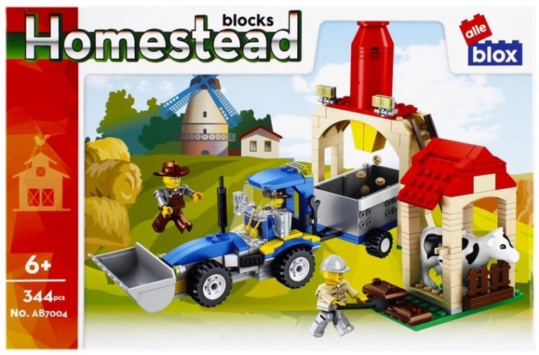 344 pieces and instructions for easy building