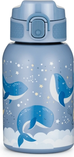 Petite&Mars nehrđajuća termosica sa slamkom 350 ml Whale Song