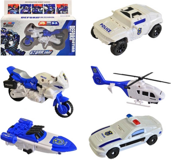 Transformirajući policijski robot 2u1 (5 varijanti) - 1 komad