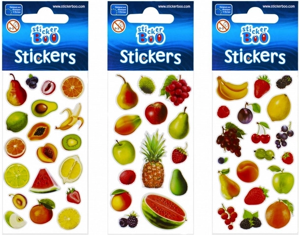 Fruit-themed stickers - 1 piece