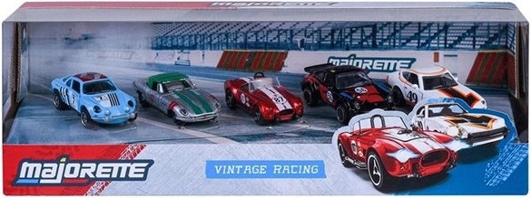 Majorette vintage racing – set od 5 trkaćih automobila