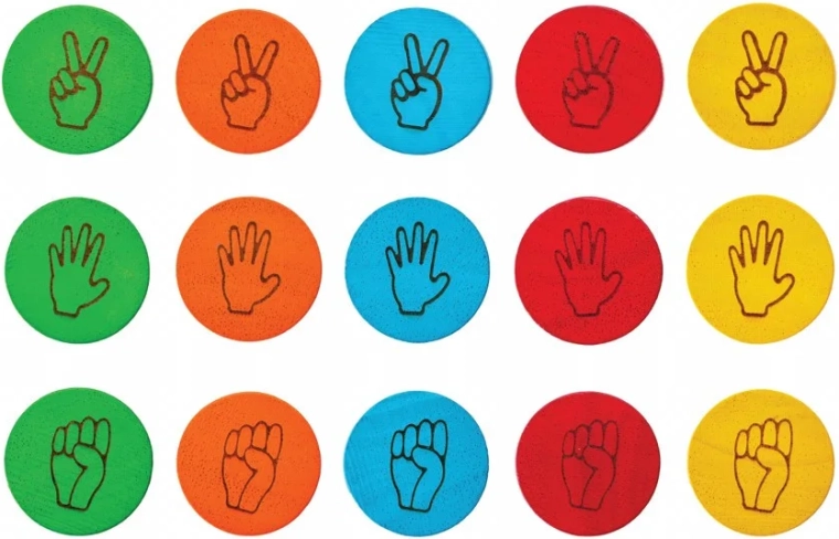 Rock, scissors, paper as a memory game