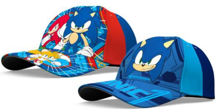 Dječja kapa s vizirom SONIC od pamuka 52/54 cm