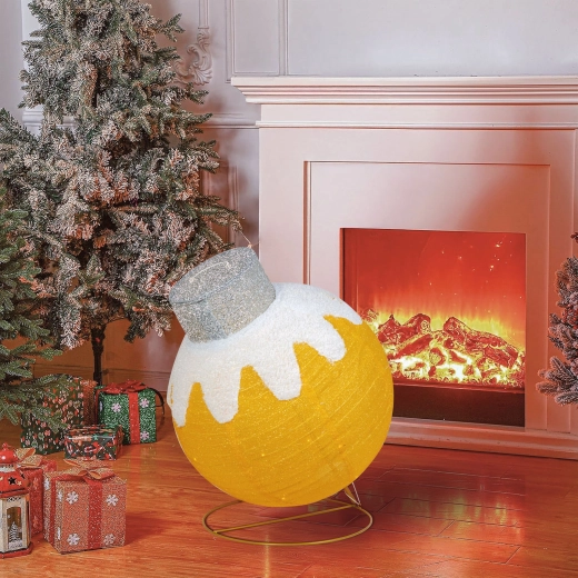 Large gold Christmas bauble