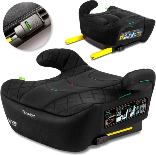Nukido Louis autosjedalica – podizač s ISOFIX-om i-Size 125–150 cm (22–36 kg)
