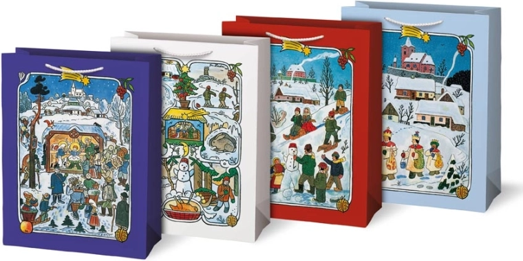 Božićna poklon-vrećica L s motivima JOSEF LADA