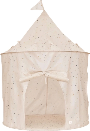 3 Sprouts children's tent made from recycled polyester Terrazzo Cream