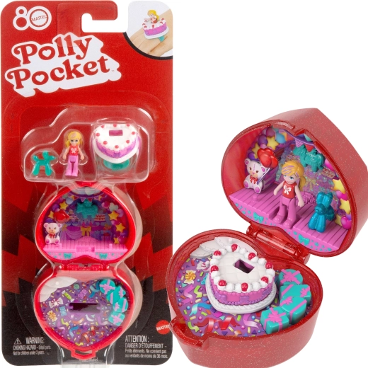 Polly Pocket Anniversary Heart Compact for Mattel's 80th Anniversary