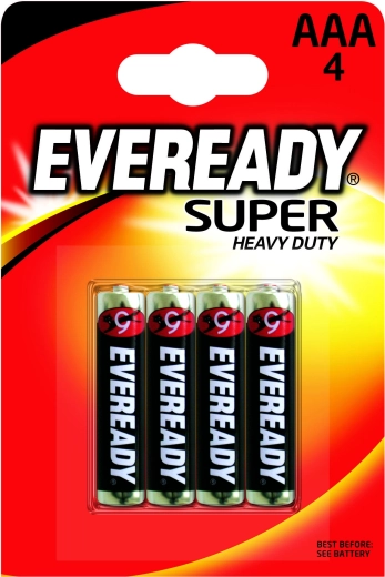 Energizer Eveready Super Heavy Duty AAA R03 baterije - 4 kom