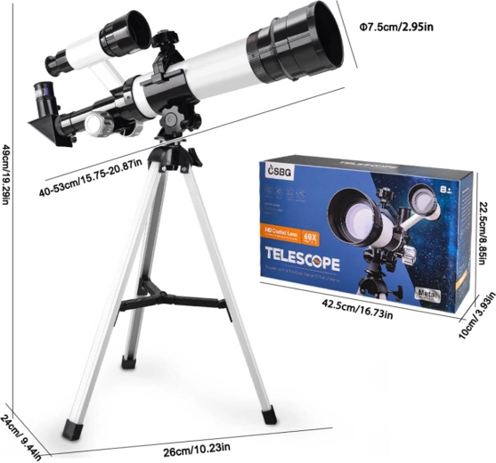 Moon Children's Telescope with Tripod