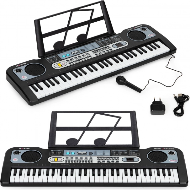 Veliki dječji klavijaturistički instrument s mikrofonom i napajanjem