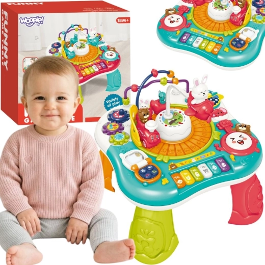 Woopie Baby interaktivni edukativni stolić 2u1 s klavirom i zvukovima