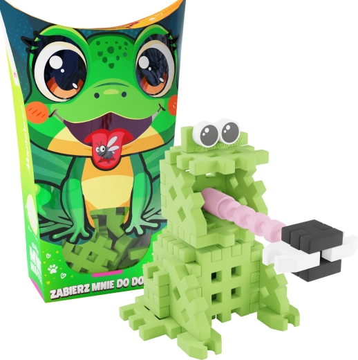 Konstrukcijska igra Mini Waffle Pocket Pets – žabica