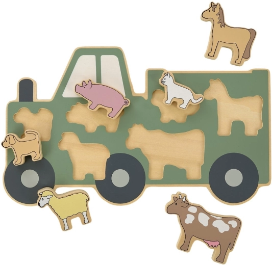 Jabadabado wooden inset puzzle – farm