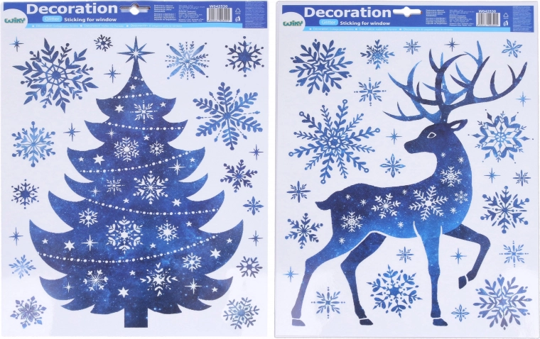 Božićna prozorska dekoracija 41 × 29 cm