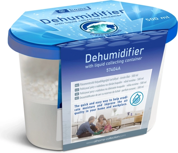 Moisture absorber with liquid collection container, ocean scent 500 ml