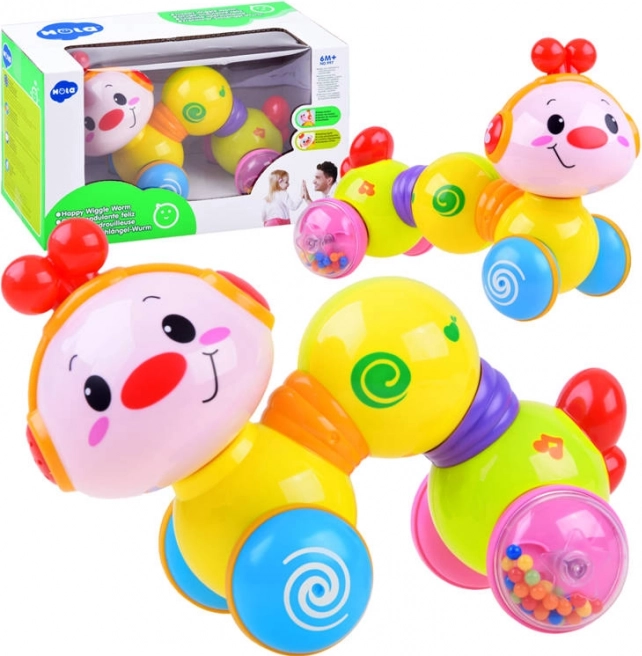 Interaktivna gusjenica na kotačima Happy Wiggle Worm
