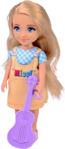 Glazbena mašta s ljubičastom gitarom