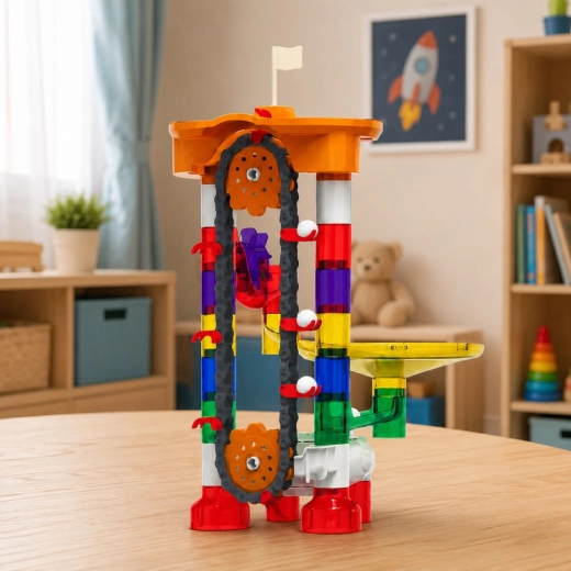 85-piece set: build your own space track