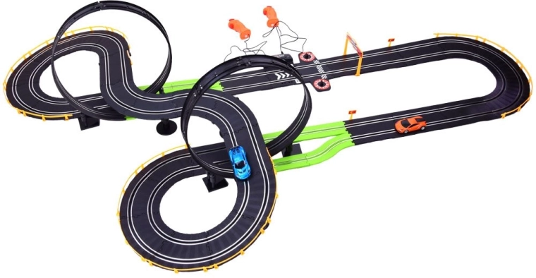 Velika trkaća staza s 2 automobila dužine staze 787 cm