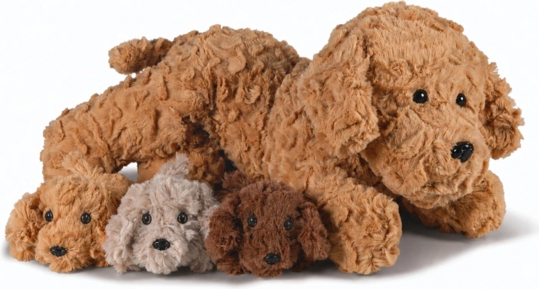 Cozy Noxxiez štenci s mamom – plišani set