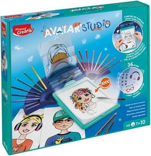 Creativ Avatar Studio – osvijetljena ploča za crtanje za izradu avatara