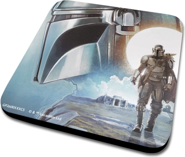 Podmetač s kacigom Mandaloriana