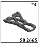 Front and rear suspension arm Jamara – 2 pieces