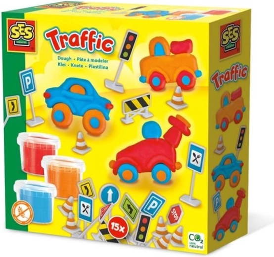 SES Creative plastelin – promet u prometu (set)