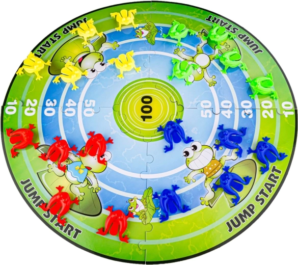 Round target with scoring zones