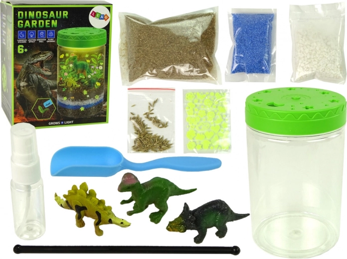 Svjetleća dekoracija Dino vrt u staklenci