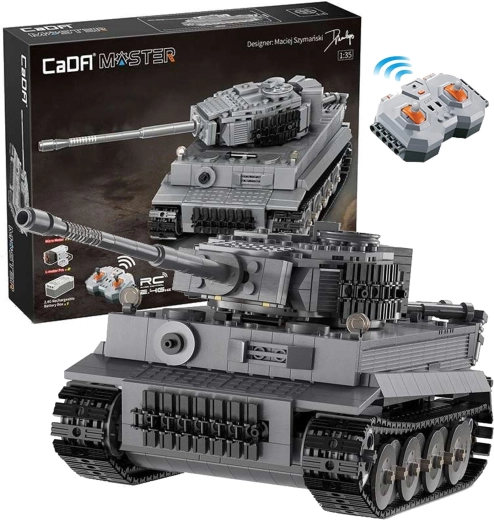 CaDA Master daljinski upravljani sivi tenk Tiger RC 925 dijelova