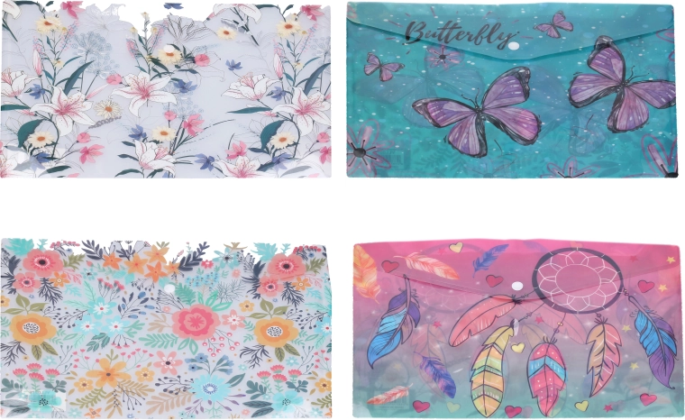 Plastična mapa s drukom A7, mješavina motiva