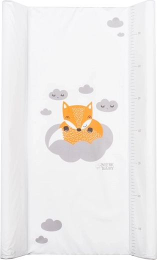 Podloga za previjanje New Baby lisica 80 × 50 cm bijela