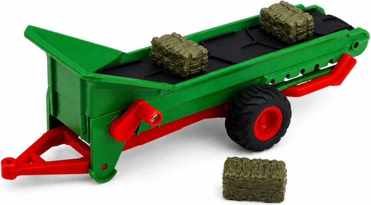 Prikolica s transportnom trakom i bale za farme scenarije
