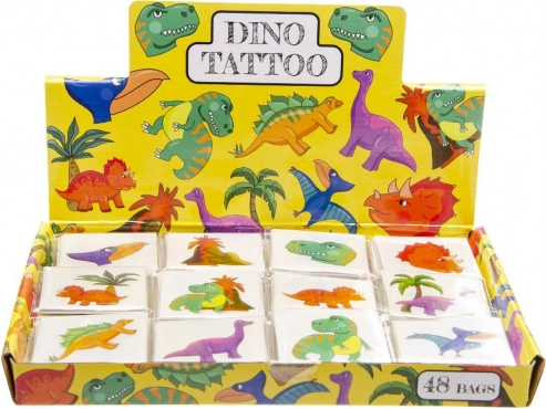 Privremene tetovaže s dinosaurima – set od 12 motiva