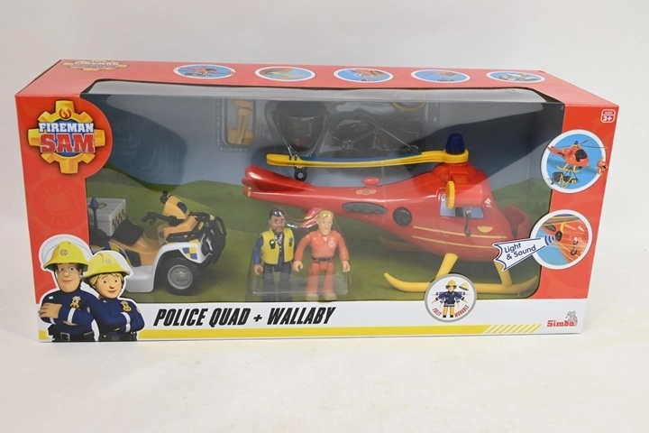 Vatrogasac Sam igraći set Wallaby s četverociklom i figuricama