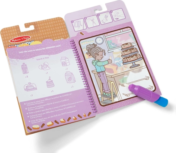 Search-and-find details and scented pages