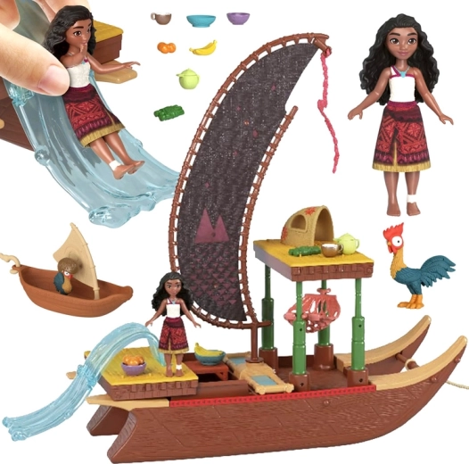 Set figurica i dodaci Disney VAIANA 2 Adventure Canoe, 10 dijelova