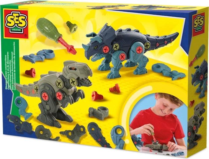 Konstruktorski set dinosauri – sastavi T-rexa i Triceratopsa