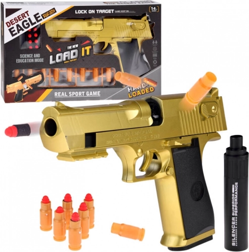 Zlatni Desert Eagle s prigušivačem