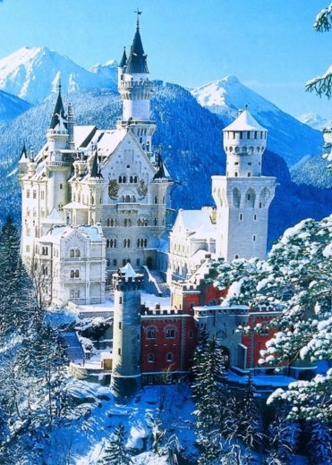 Slikanje po brojevima Dvorac Neuschwanstein 40 × 50 cm NORIMPEX