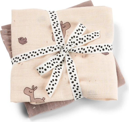 Done by Deer Lalee pink muslin cloths - 2 pcs