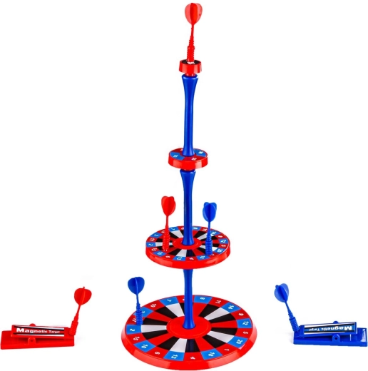 Two game variants: hung target or assembled platform